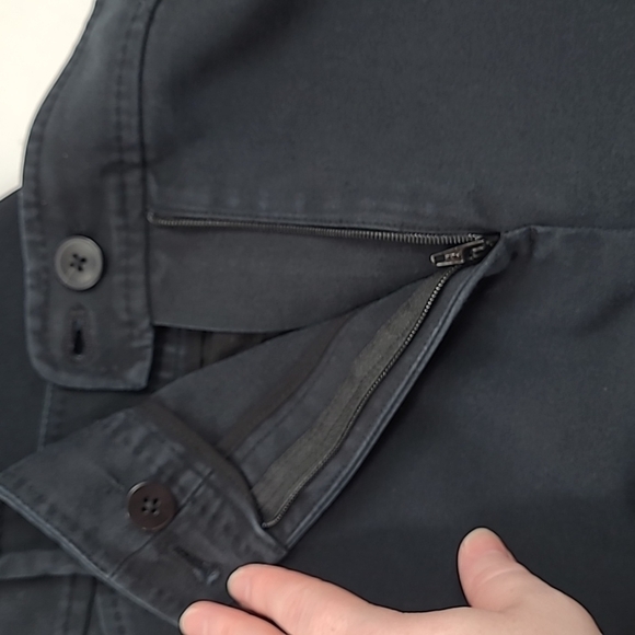 Talbots SZ 16 Hampshire Pants Ankle Flat Front Relaxed Fit Slacks Black - Picture 11 of 11